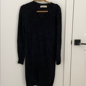 STELLA MCCARTNEY SEQUIN BLACK DRESS SIZE 6
